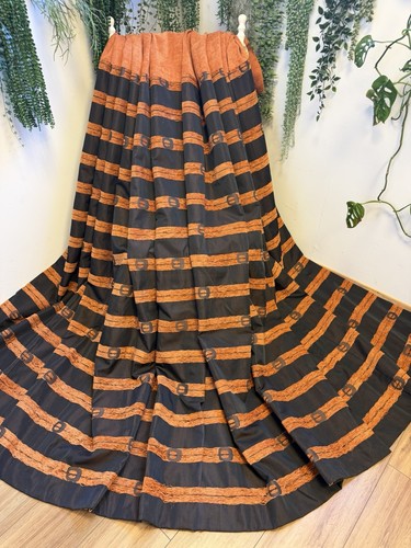 Orange brown embroidered - brown,