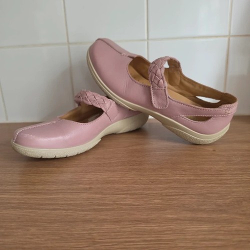Hotter pink leather mary - leather,