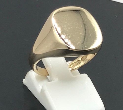 Plain signet ring 9ct - , gold