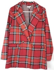 Maurices Plaid Blazer Womens L