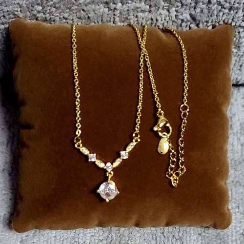 Ladies gold plated necklace - ladies,