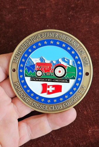 Vintage tractor club badge - vintage,