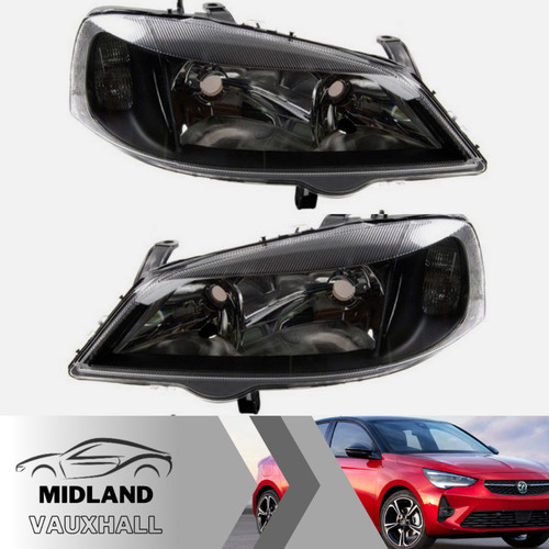 Pair headlights vauxhall astra - pair,