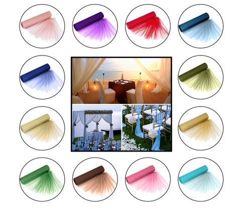 Organza fabric roll 25m 29cm - organza,