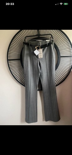 Zara women grey trousers - grey,
