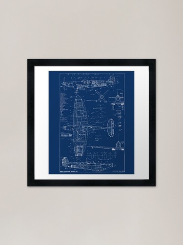 Supermarine spitfire blueprint - supermarine,