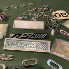 Old Car Badges Letters Emblems Vintage Etc