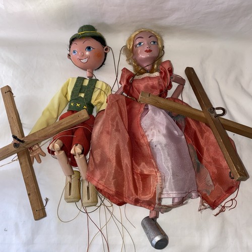 Two vintage string - vintage, puppets