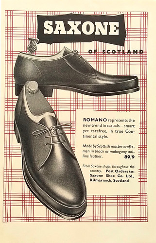 Original advert for saxone - original,