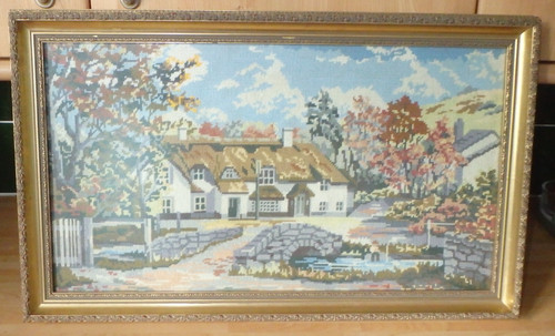 Hand embroidered tapestry - hand,