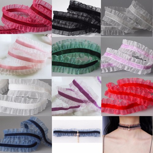 Metre 25mm frilly raffle - metre,