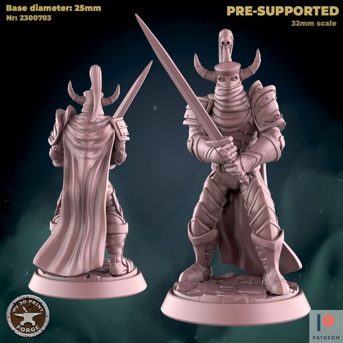 Evil knight miniature - knight,