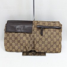 Gucci GG Canvas Leather Waist