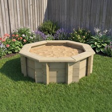 Wooden Sandpit - 4ft Octagonal