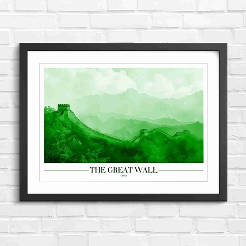 Chinese great wall mountains - chinese,