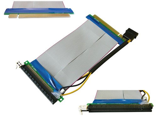 Flexible pci express 16x - pci, riser