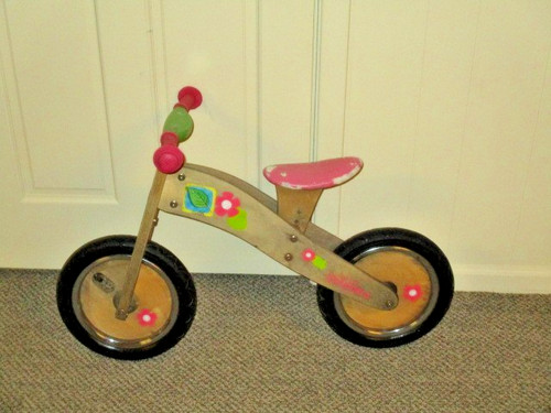 Vintage wooden balance bike - balance,