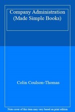 Company Administration (Made Simple Books),Colin Coulson-Thomas