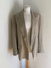ZARA linen blend blazer jacket