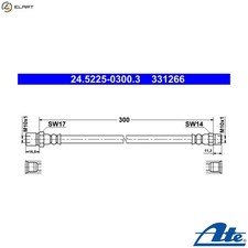 BRAKE HOSE 24.5225-0300.3 FOR