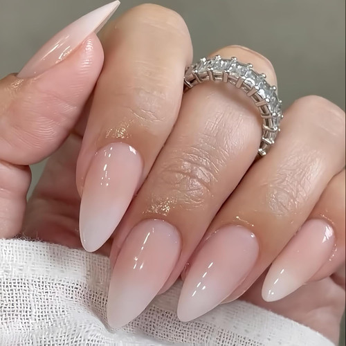 Ombre french false nails - false,