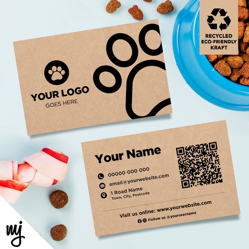 Kraft business cards - kraft,