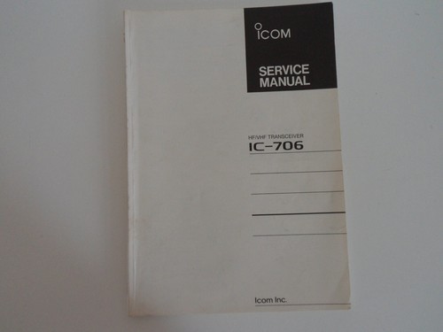 Icom 706 genuine print - icom,