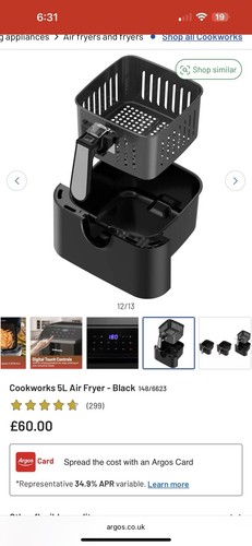 Cookworks air fryer - air,