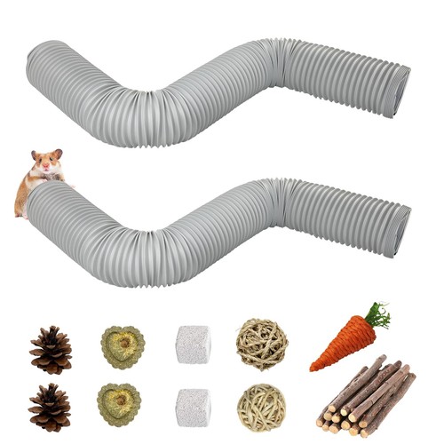 Plastic hamster cage tunnels - plastic,