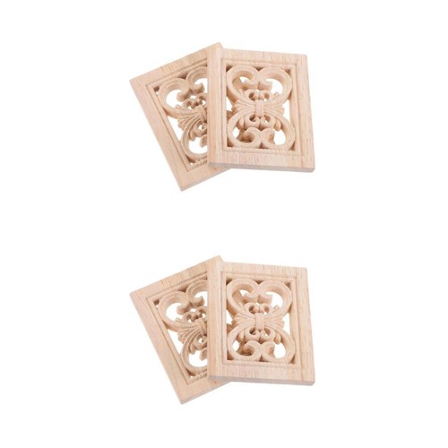 Khaki wood appliques durable - khaki,