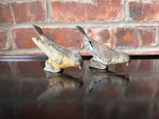 Vintage Lead Britains Garden range Bull Finch feeding and Yellow Wagtail feeding