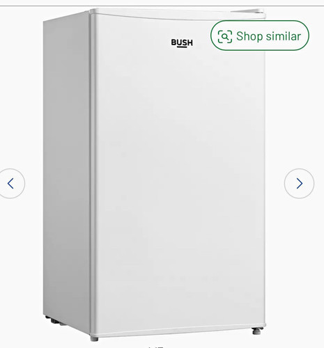Bush undercounter fridge - fridge, white