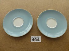 #494 2 x Royal Doulton Rose Elegans Saucers