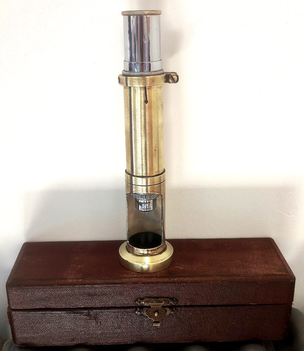 Vintage brass pocket - brass, field