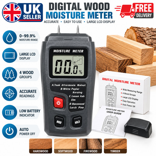 Digital wood moisture meter - digital,