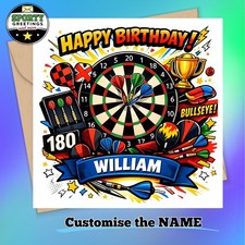 Personalised Darts Birthday