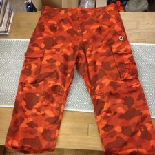 Bathing Ape Red Camo Cargos