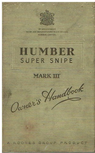 Humber super snipe - snipe, iii