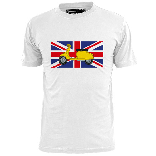 Mens lambretta flag mod t - lambretta, (y)