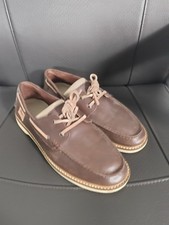 Lacoste Brown Mens Deck Boat Shoes Size UK 7