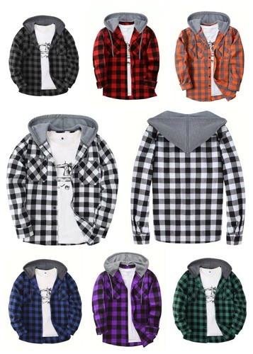 Plaid shirt coat for men - shirt,