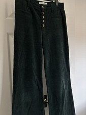 Dark green Cord Bootleg Trousers Women’s Size Médium