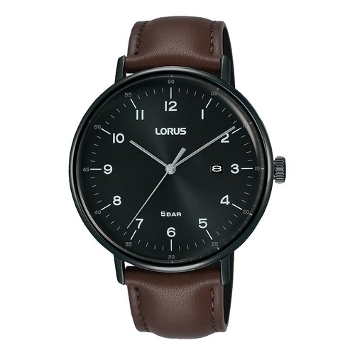 Lorus gents 40mm brown - lorus, leather