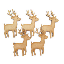 Reindeer Full Body MDF Craft Shapes Christmas Decor DIY Wooden Ornaments Blanks
