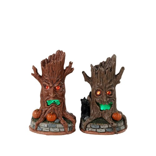Lemax haunted tree trunks - lemax,