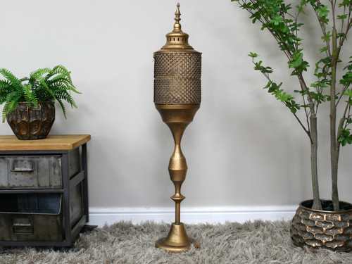 Large gold moroccan - large, floor