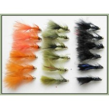 18 x Barbless MINI Gold head Flash Damsels Size 12 Fishing Damsels, Trout Flies,