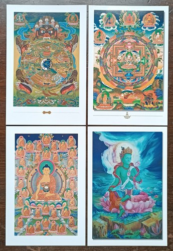 Buddhist auspicious postcard - buddhist,