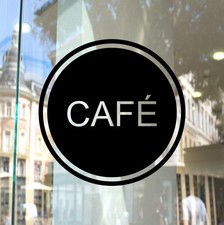Cafe Business Window Sticker