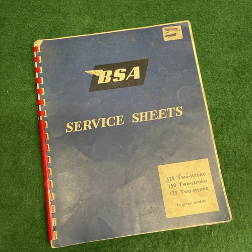Bsa bantam factory service - bantam,